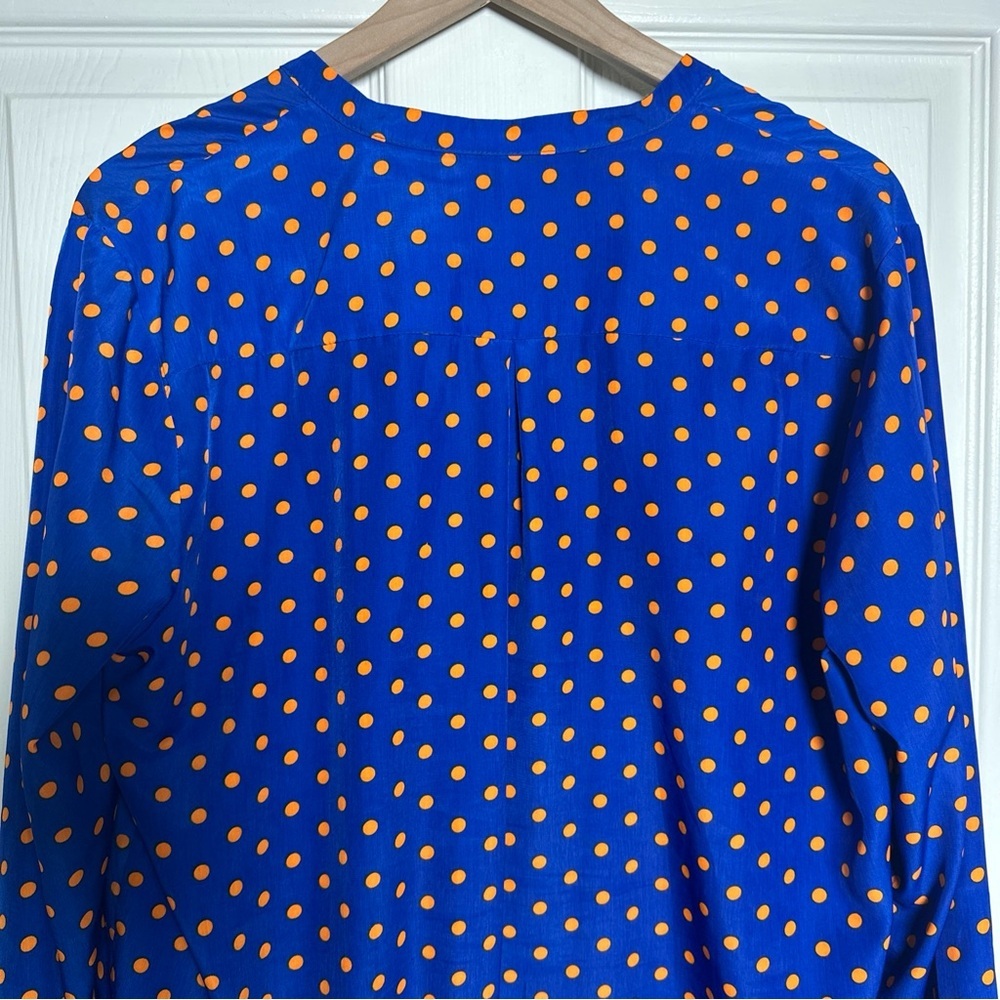 KUT For The Kloth XL Women's Button Down Long Sleeve Shirt-Polka Dot Office - Picture 12 of 12